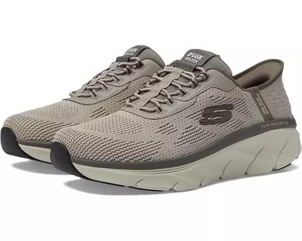 Кроссовки SKECHERS D'Lux Walker 2.0 Rezinate Hands Free Slip-In, цвет Taupe
