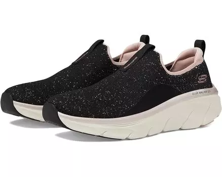 Кроссовки SKECHERS D'Lux Walker 2.0-Sparkle Fore, цвет Black/Rose Gold
