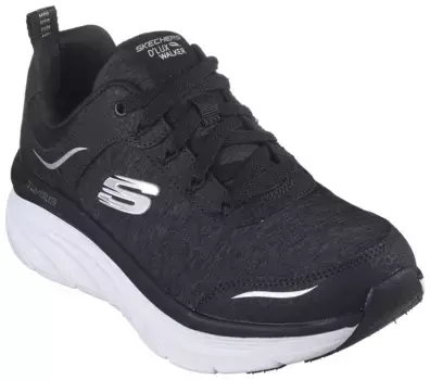 Кроссовки Skechers "D'LUX WALKER, COOL GROOVE", с непринужденной посадкой, повседневная обувь, полуботинки, туфли на шнуровке, черный