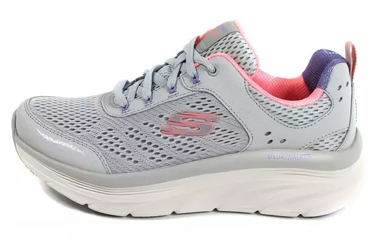 Кроссовки Skechers D"lux Walker Lifestyle Shoes Women's Low-top Silver/Pink, розовый