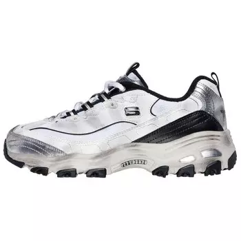 Кроссовки Skechers DLITES Chunky Sneakers Women's Low-top White/black/silver, белый
