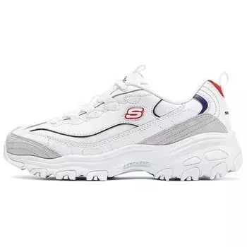 Кроссовки Skechers DLITES Chunky Sneakers Women's Low-top White/navy/red, красный