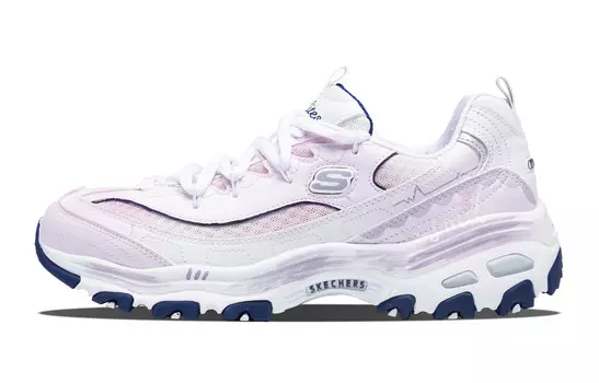 Кроссовки Skechers DLITES Chunky Sneakers Women's Low-top Pink/white, розовый