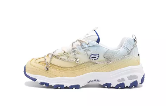 Кроссовки Skechers DLITES Chunky Sneakers Women's Low-top Yellow/blue, цвет Apricot