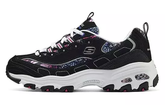 Кроссовки Skechers DLITES Chunky Sneakers Women's Low-top Black, черный