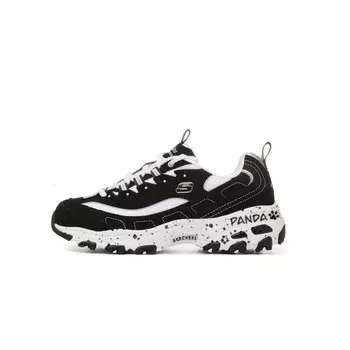 Кроссовки Skechers DLITES Chunky Sneakers Women's Low-top Black/white, черный/белый