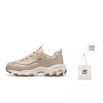 Кроссовки Skechers DLITES Chunky Sneakers Women's Low-top Brown, коричневый