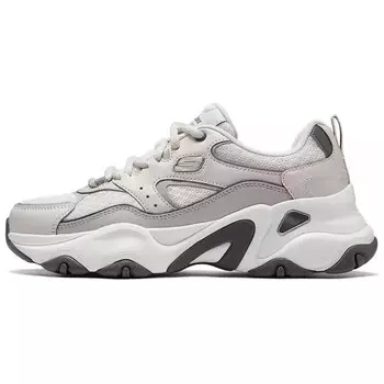 Кроссовки Skechers DLITES Chunky Sneakers Women's Low-top Light Grey/silver, светло-серый