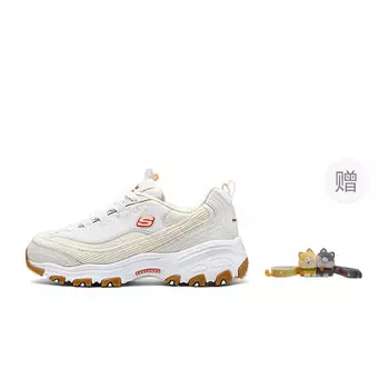 Кроссовки Skechers DLITES Chunky Sneakers Women's Low-top Milky White, слоновая кость