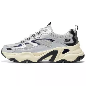 Кроссовки Skechers DLITES Lifestyle Shoes Men Low-top Silver/White, белый