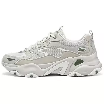 Кроссовки Skechers DLITES Lifestyle Shoes Men Low-top Grey/white, серый/черный/кремовый