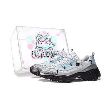Кроссовки Skechers DLITES Lifestyle Shoes Men Low-top Blue/black, синий