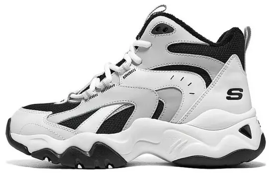 Кроссовки Skechers DLITES Lifestyle Shoes Women's High-top White/Black, белый/черный