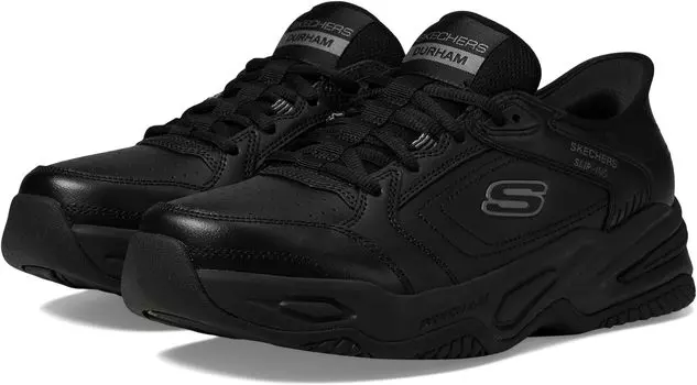 Кроссовки SKECHERS Durham Hands Free Slip-In, цвет Black/Black