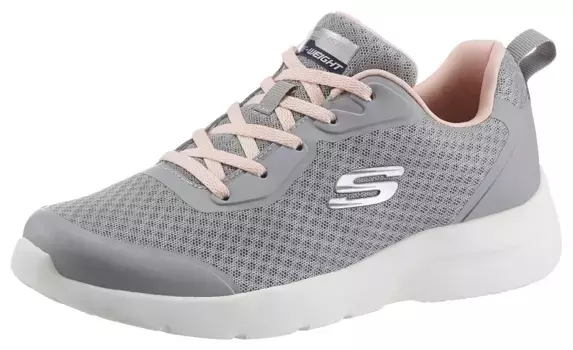 Кроссовки Skechers "DYNAMIGHT 2.0", с пеной с эффектом памяти Skechers, повседневная обувь, полуботинки, туфли на шнуровке, серый