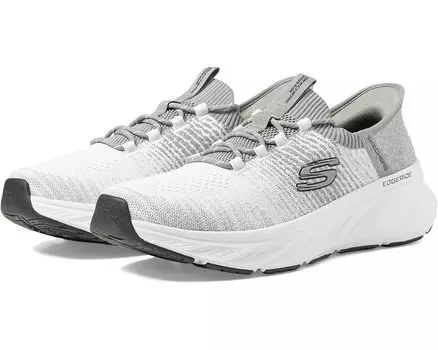 Кроссовки SKECHERS Edgeride Raygo Hands Free Slip-In, цвет White/Grey