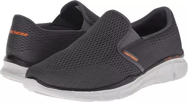 Кроссовки SKECHERS Equalizer Double Play, цвет Charcoal/Orange