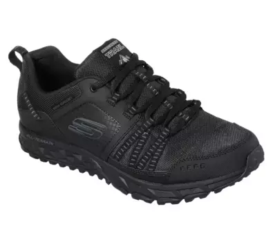 Кроссовки Skechers "Escape Plan", из водоотталкивающего материала, повседневная обувь, полуботинки, шнуровка, черный