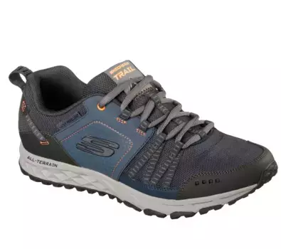 Кроссовки Skechers "Escape Plan", из водоотталкивающего материала, повседневная обувь, полуботинки, шнуровка, цвет морской волны