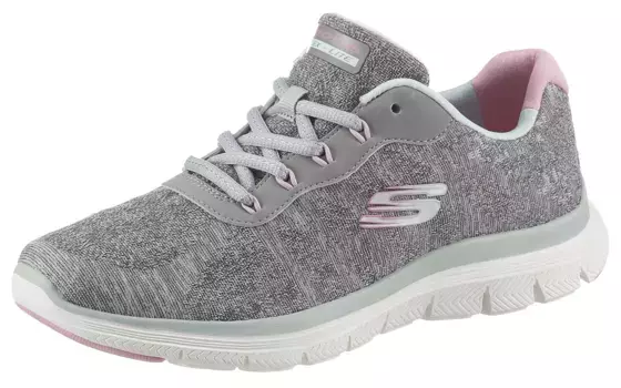 Кроссовки Skechers "FLEX APEEAL 4.0 FRESH MOVE", с пеной с эффектом памяти с воздушным охлаждением, повседневная обувь, полуботинки, туфли на шнуровке, цвет Grau-Mint