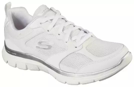 Кроссовки Skechers "FLEX APPEAL 4.0 - ACTIVE FLOW", с удобной стелькой, повседневная обувь, полуботинки, туфли на шнуровке, белый