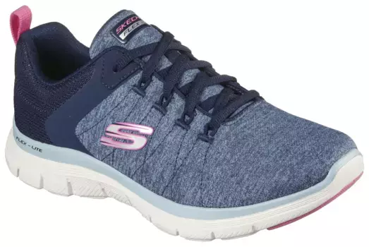 Кроссовки Skechers "FLEX APPEAL 4.0 - BRILLIANT VIEW", подходят для машинной стирки, повседневная обувь, полуботинки, туфли на шнуровке, розовый