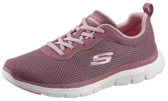 Кроссовки Skechers "FLEX APPEAL 4.0 BRILLINAT VIEW", с пеной с эффектом памяти с воздушным охлаждением, повседневная обувь, полуботинки, туфли на шнуровке, розовый