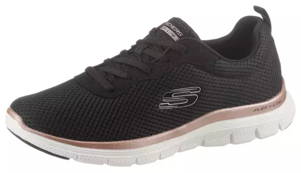 Кроссовки Skechers "FLEX APPEAL 4.0 BRILLINAT VIEW", с пеной с эффектом памяти с воздушным охлаждением, повседневная обувь, полуботинки, туфли на шнуровке, розовый