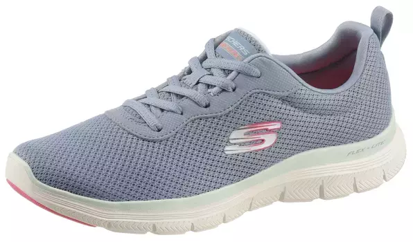 Кроссовки Skechers "FLEX APPEAL 4.0 BRILLINAT VIEW", с пеной с эффектом памяти с воздушным охлаждением, повседневная обувь, полуботинки, туфли на шнуровке, голубой