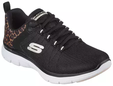 Кроссовки Skechers "FLEX APPEAL 4.0 - WILD BALLAD", веганское качество изготовления, повседневная обувь, полуботинки, туфли на шнуровке, коричневый