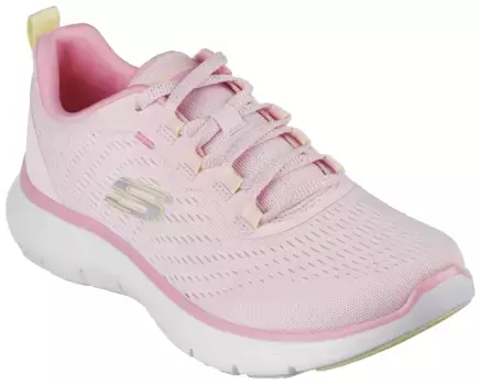 Кроссовки Skechers "FLEX APPEAL 5.0-", с практичной петлей для застегивания, повседневная обувь, полуботинки, туфли на шнуровке, розовый