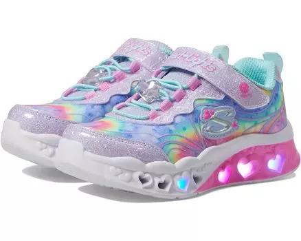 Кроссовки Skechers Flutter Heart Lights - Groovy Swirl 303253L, цвет Lavender/Aqua