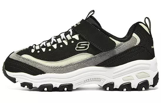 Кроссовки Skechers Girls Chunky Sneakers Women's Low-top Black, черный