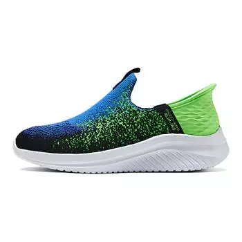 Кроссовки Skechers GIRLS Kids Lifestyle Shoes GS Low-top Blue/Black/Green, черный/синий