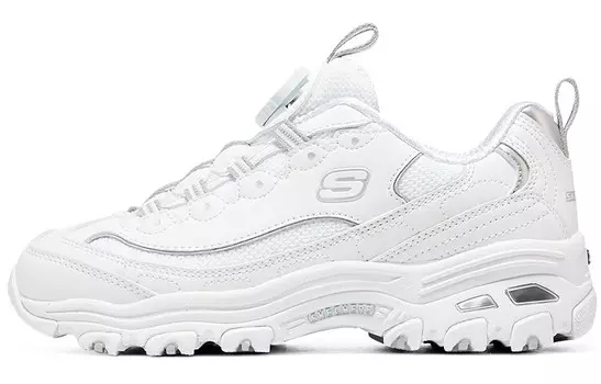 Кроссовки Skechers Girls Kids Lifestyle Shoes GS Low-top, белый/серебряный