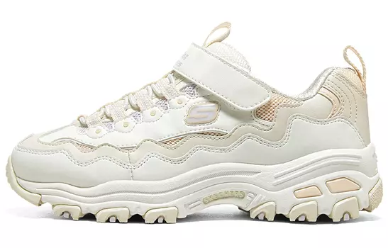 Кроссовки Skechers Girls Kids Lifestyle Shoes GS Low-top Natural Color/multicolor, цвет Natural color/multicolor