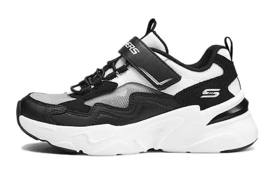 Кроссовки Skechers Girls Kids Lifestyle Shoes Kids Low-top Black/white, черный/белый