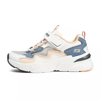 Кроссовки Skechers Girls Kids Lifestyle Shoes Kids Low-top White/Gray/Blue, белый/серый