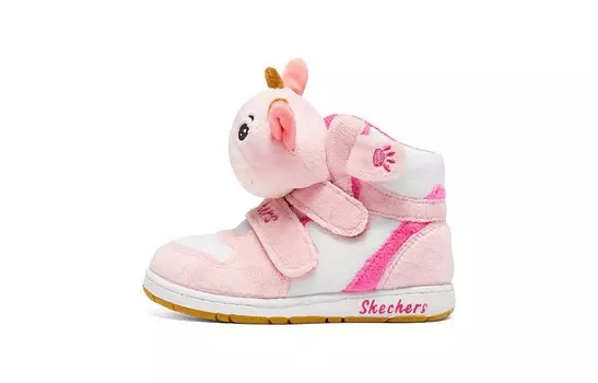 Кроссовки Skechers Girls Toddler Shoes TD High-top White Light Pink