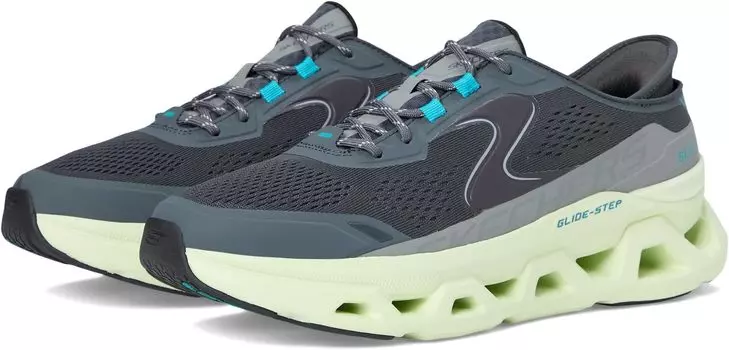 Кроссовки SKECHERS Glide-Step Altus Hands Free Slip-In, цвет Charcoal/Lime