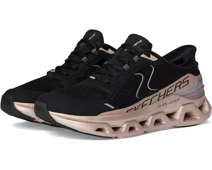 Кроссовки SKECHERS Glide-Step Altus Starlight Shine Hands Free Slip-Ins, цвет Black Rose Gold