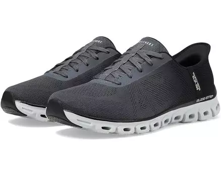 Кроссовки SKECHERS Glide Step Excite Hands Free Slip - INS, цвет Black Carcoal