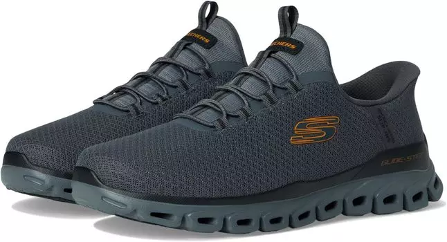 Кроссовки SKECHERS Glide-Step Noxus Hands Free Slip-in, цвет Charcoal/Orange