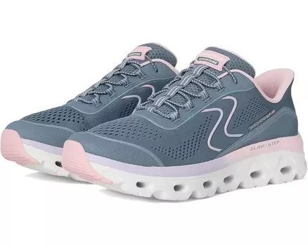 Кроссовки SKECHERS Glide Step Sole Hands Free Slip-Ins, цвет Slate/Taupe