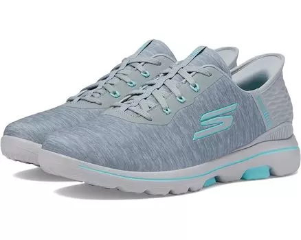 Кроссовки Skechers GO GOLF Go Golf Walk 5 Hands Free Slip-Ins, цвет Grey/Aqua