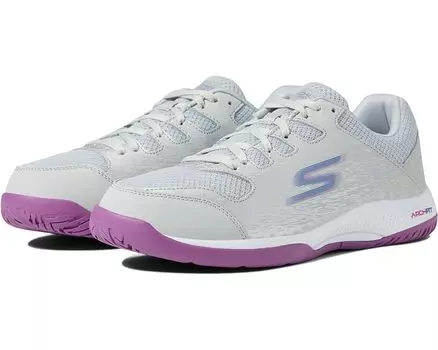 Кроссовки SKECHERS Go Train Arch Fit Viper Court - Pickleball, цвет Gray/Purple