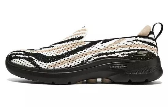 Кроссовки Skechers Go Walk 6 Lifestyle Shoes Women's Low-top Black/White, цвет Zebra color
