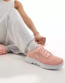 Кроссовки Skechers Go walk 7 kaylor персикового цвета