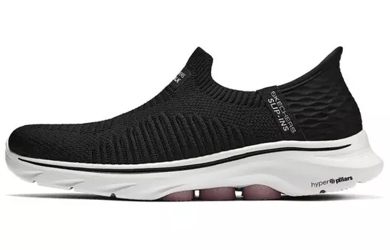 Кроссовки Skechers GO WALK 7 Lifestyle Shoes Women's Low-top Core Black / Cloud White / Team Shock Pink 2, черный