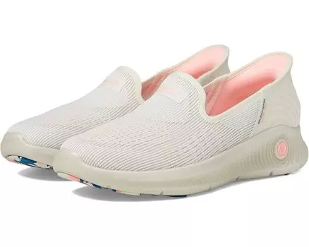 Кроссовки SKECHERS Go Walk Anywhere Telyn Hands Free Slip-Ins, цвет Natural/Pink
